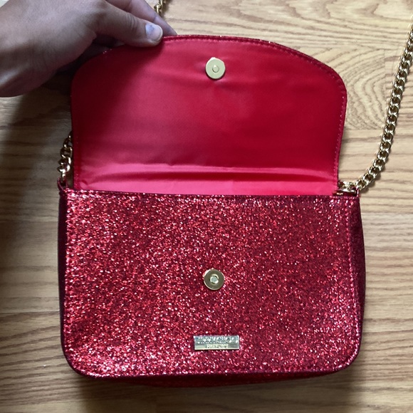 Jimmy Choo Red Glitter purse - NEW - Picture 3 of 7